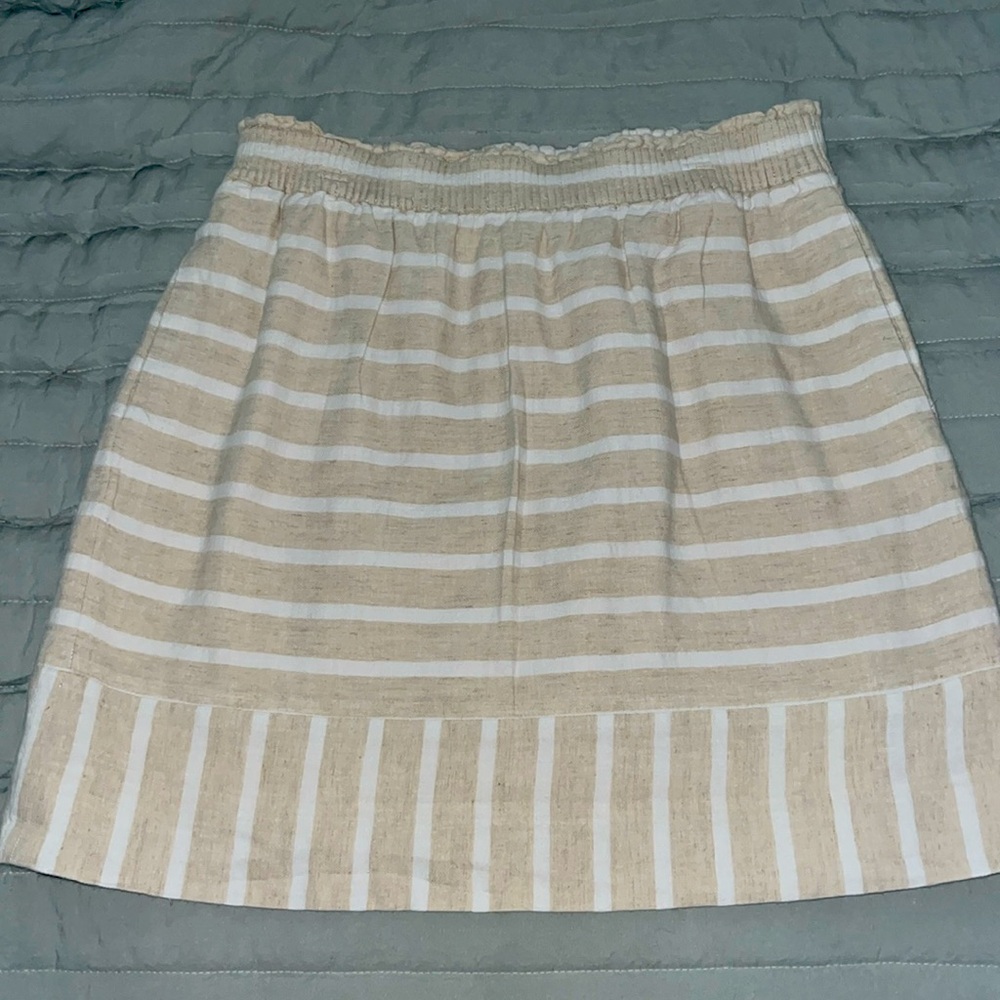NWOT J. Crew Stripped skirt size 6